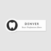 Logo werknemers in bedrijven, kleur naamplaatje (Voorkant)