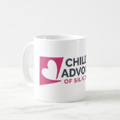 Logo White Coffee Mok (Voorkant links)