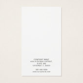 Logo White Earnings Display Card toevoegen Visitekaartje (Achterkant)