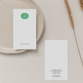 Logo White Earnings Display Card toevoegen Visitekaartje