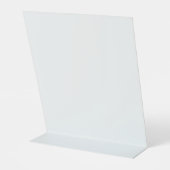 Logo White Modern prijslijst voetstuk Reclamebord Met Voetstuk (Achterkant)