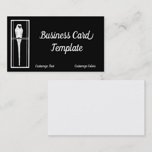 Logo White Parrot Visitekaartje (Voorkant / Achterkant)