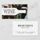 Logo wijnflesje | Collectie van wijn Visitekaartje (Voorkant / Achterkant)