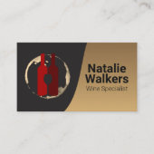 Logo wijnflessen visitekaartje (Voorkant)