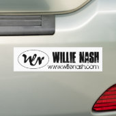 logo, Willie Nash, www.willienash.com Bumpersticker (Op auto)
