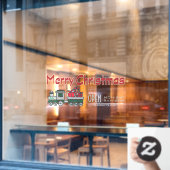 Logo winkelbedrijf kerst aangepast  raamsticker (Cafe Raam)