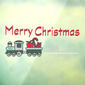 Logo winkelbedrijf kerst aangepast  raamsticker (Vel 3)
