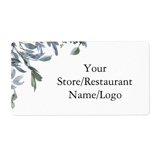 Logo Winkelrestaurant Etiket (Voorkant)