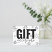 Logo Winter Holiday Zakelijk Cadeaubon Visitekaartje (Staand voorkant)
