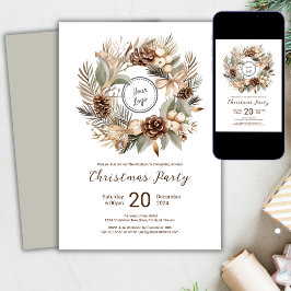 Logo Winter Wreath Company Kerstfeest  Kaart