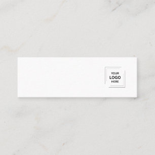 Logo Witte Oorbel Sieraden Displaykaart Mini Visitekaartje