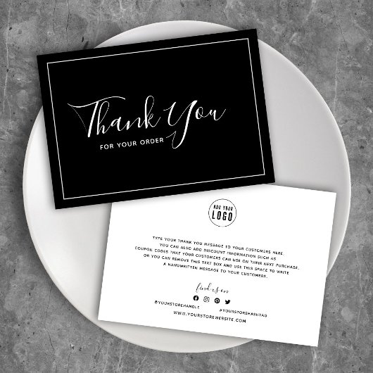 Logo witte rand bewerkbare kleur toevoegen Harteli Bedankkaart