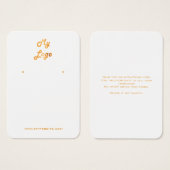 Logo witte sierjuwelen voor goudwinning visitekaartje (Voorkant /achterkant)