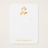 Logo witte sierjuwelen voor goudwinning visitekaartje (Voorkant)