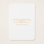 Logo witte sierjuwelen voor goudwinning visitekaartje (Achterkant)