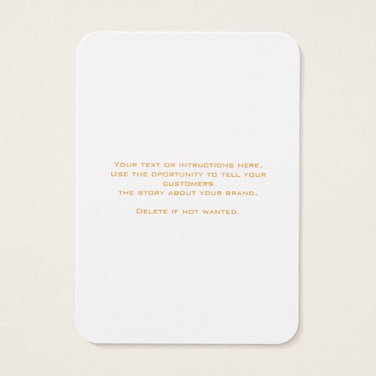 Logo witte sierjuwelen voor goudwinning visitekaartje (Achterkant)