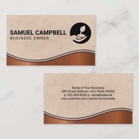 Logo Zaad planten | Tuinman Visitekaartje (Voorkant / Achterkant)