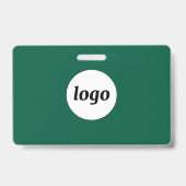 Logo Zakelijk Bedrijf Bosgroene Naam Badge (Achterkant)