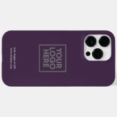 Logo | Zakelijk Bedrijfs Bedrijf Eerder Minimalist Case-Mate iPhone Case (Achterkant (horizontaal))