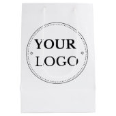 Logo Zakelijk Bedrijfs Merk Medium Cadeauzakje (Achterkant)