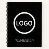 Logo Zakelijk Bedrijfs Minimaal  Notitieboek (Voorkant)