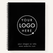 Logo | Zakelijk Bedrijfs Minimaal Notitieboek (Voorkant)