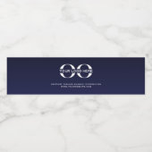 Logo Zakelijk Bedrijfs Minimaal Waterfles Etiket (Enkel label)