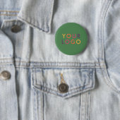 Logo Zakelijk Branding Sjabloon Groen Ronde Button 5,7 Cm (In situ)