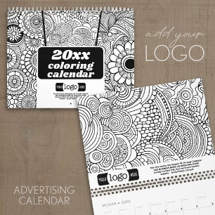 Logo Zakelijk Cadeau - Abstracte Patronen Kleuren Kalender