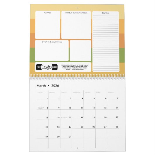 Logo Zakelijk cadeau - Doel, Dingen om te doen Kalender (Mar 2026)