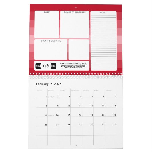 Logo Zakelijk cadeau - Doel, Dingen om te doen Kalender (Feb 2026)