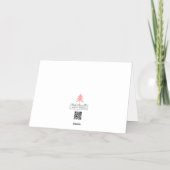 Logo Zakelijk Elegant Teal Goud Gelukkig Verjaarda Folie Wenskaart (Achterkant)