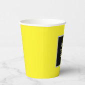 Logo Zakelijk Geel Minimalistisch Bedrijf Papieren Bekers (Rechts)