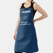 Logo Zakelijk Modern Minimaal Bedrijf navyblauw Schort (Insitu)