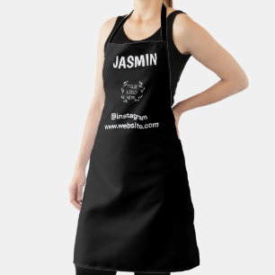 Logo Zakelijk Modern Minimaal Bedrijfsmerk Zwart Schort