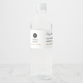Logo Zakelijk Promotie QR-label voor onroerend goe Waterfles Etiket