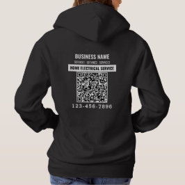 Logo Zakelijk QR code Aangepast werk Hoodie