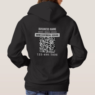 Logo Zakelijk QR code Aangepast werk Hoodie