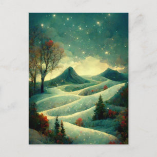 Logo Zakelijk Whimsical Kerstmis Valley Ansichtkaa Briefkaart