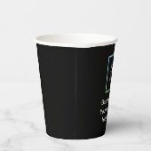 Logo Zakelijk Zwart Minimalistisch Bedrijf Papieren Bekers (Rechts)