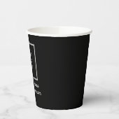 Logo Zakelijk Zwart Minimalistisch Bedrijf Papieren Bekers (Links)