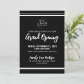 Logo Zakelijke Grand Opening Kaart (Staand voorkant)