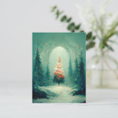 Logo Zakelijke Kerstboom Kerstkaart Briefkaart (Staand voorkant)