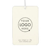 Logo | Zakelijke minimale schone, eenvoudige auto Luchtverfrisser (Voorkant)