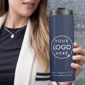 Logo | Zakelijke onderneming Navy Blue Thermosbeker