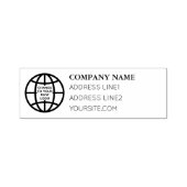 LOGO ZELFINKENDE STEMPEL VAN KANTOORBEDRIJF (Design)