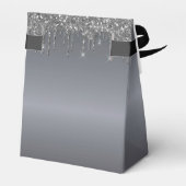 Logo zilveren glittersparels schoonheidssalon bedankdoosjes (Achterkant)