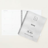 Logo zilveren monogram initialen bedrijf planner (Display)