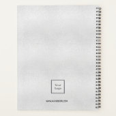 Logo zilveren monogram initialen planner (Achterkant)