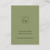 Logo ZONKERPIJN CONE FLORAL KETTING Visitekaartje (Achterkant)